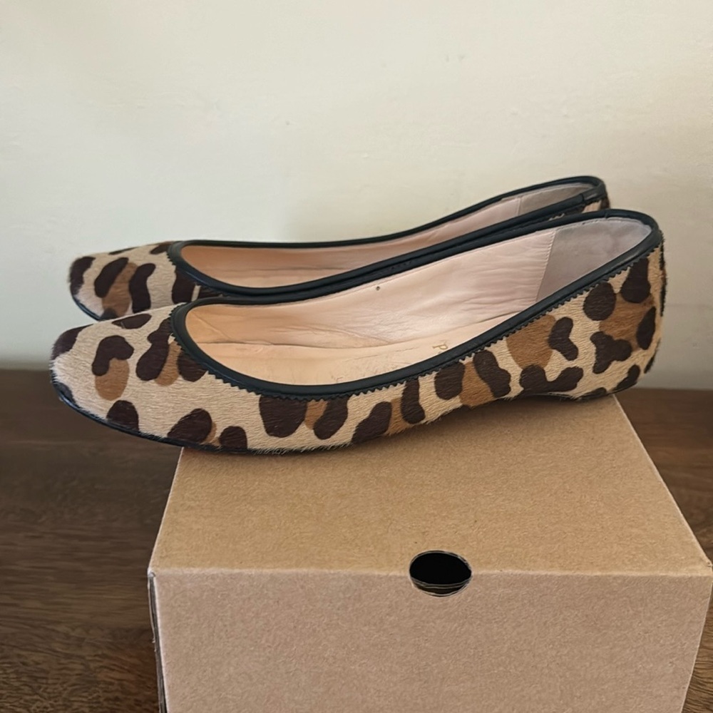 Christian Louboutin Leopard Pony Hair Ballet Flats Size 39 - Picture 7 of 9